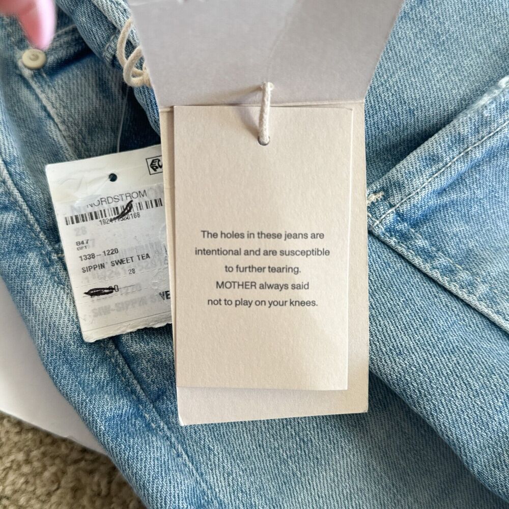 MOTHER Denim New size 28 High Waisted Tunnel Vision Jeans in Sippin' Sweet Tea - Picture 7 of 16